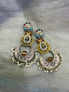 Dual Tone German Brass Chandbali Earrings