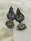 Classic Oxidized Jhumka Earrings