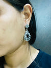 Oxidized Silver Teardrop Earrings – A Blend of Vintage Charm and Modern