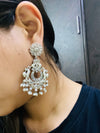 German Silver Kundan Earrings – A Fusion of Heritage and Shine