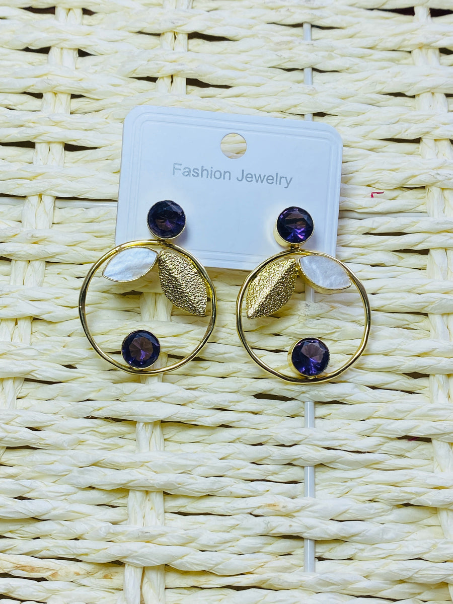 Mother peral earrings
