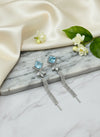 Doublet Stone Diamond Earrings