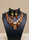 Natural Stone 18K Polished Necklace Set