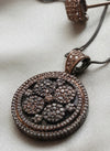 CZ Diamond Unique Pendant Set