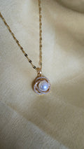 Pearl Halo Pendant Necklace
