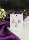 CZ Teardrop Pendant Necklace Set