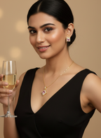 Square CZ Pendant Necklace