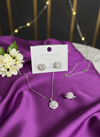 Round Cluster CZ Jewellery Set