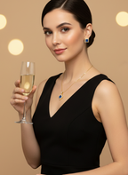 Square CZ Pendant Necklace