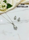 Classic Pearl CZ Pendant Set
