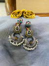 Dual Tone German Brass Chandbali Earrings