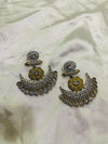 German Brass Kundan Earrings – Where Heritage Meets Radiance