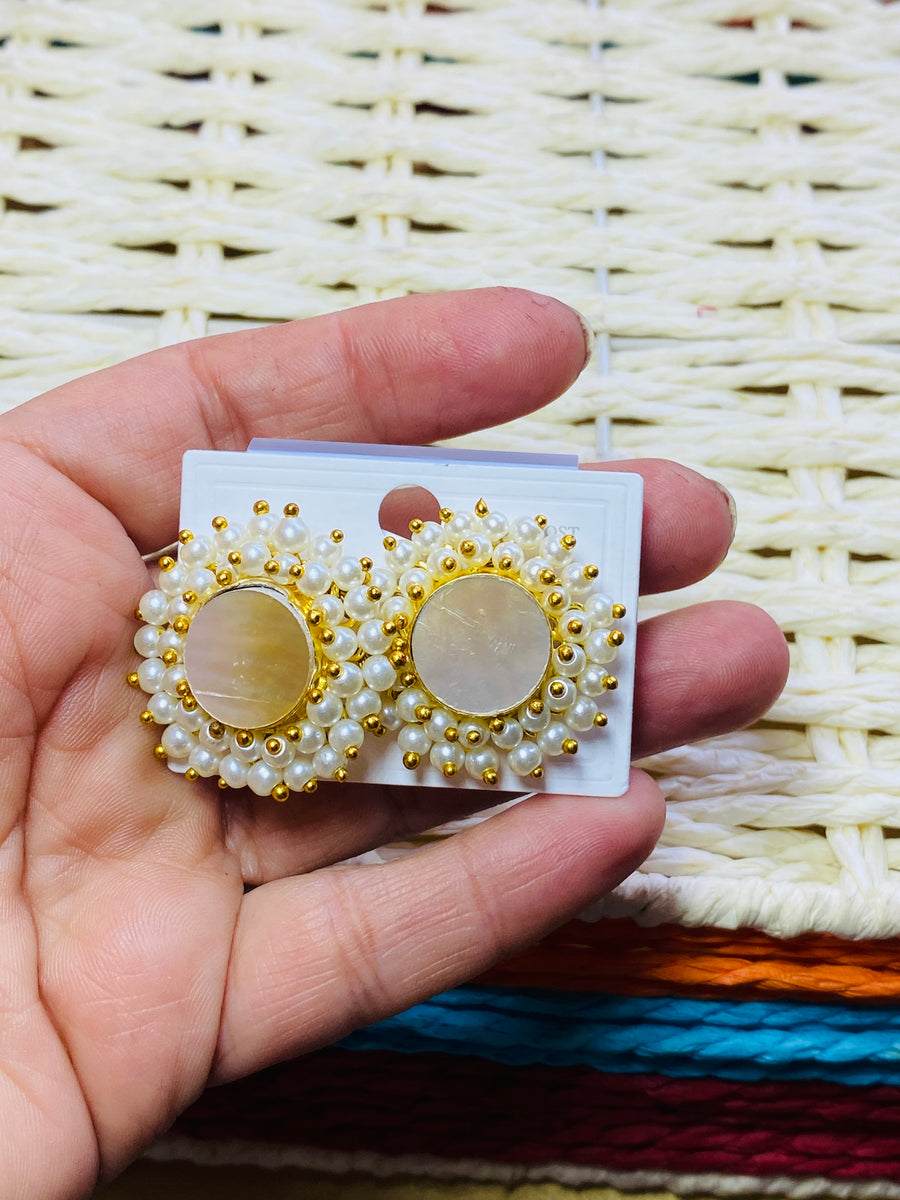 Stone earrings
