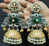 Oxidized German Brass Earrings – Festive Ethnic Style